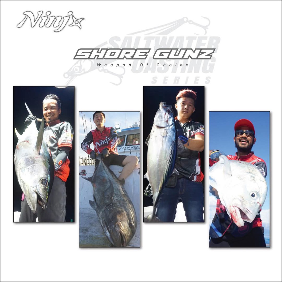 (PRICE w/o GST) - NINJA SHORE GUNZ CASTING ROD