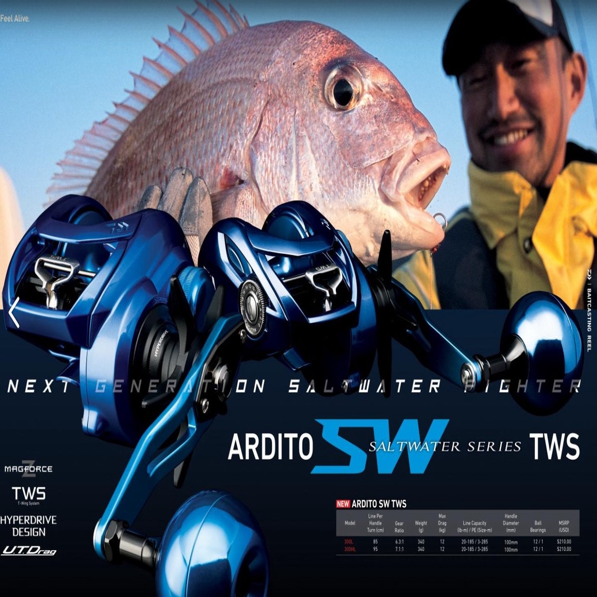 (PRICE w/o GST) - DAIWA REEL - ARDITO SW TWS