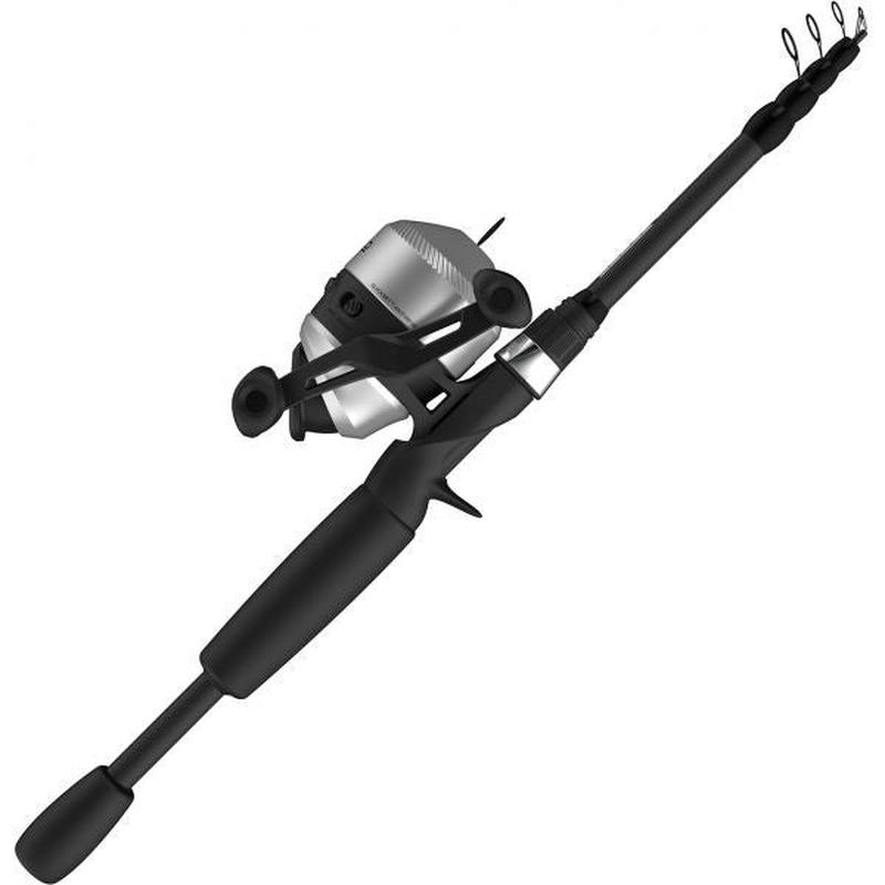 Zebco 33 Telescopic Spincast Combo, 6-Foot Medium Rod, Bite Alert, QuickSet Anti-Reverse, 21-39239