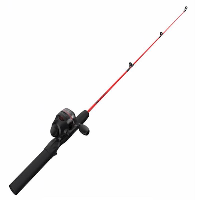 Zebco Dock Demon Spincast Rod and Reel Combo, 30 inches (2 feet 6 inches), Medium, Purple, 21-39300