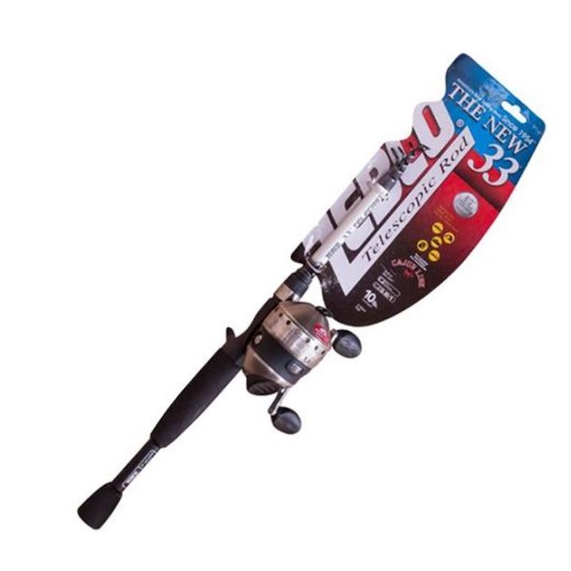 Zebco 33 Micro Telescopic Spincast Combo 5' Ultra Light Rod, Pre-Spooled Line - 21-39260