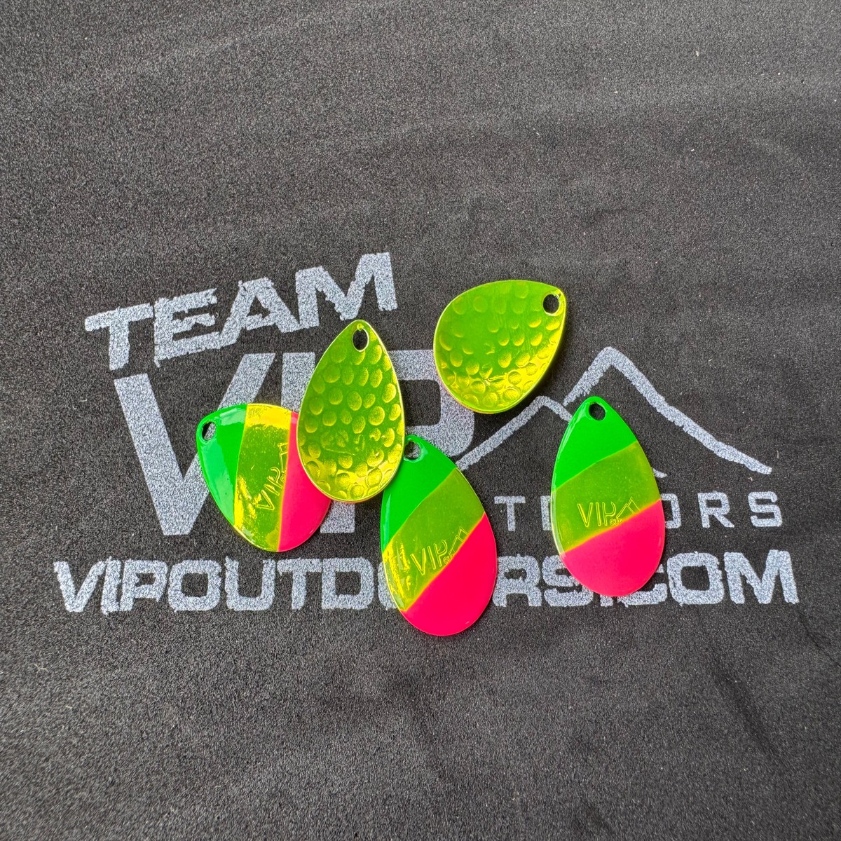 #3 Colorado Diagonal Green and Pink tips front on candy Chart. (5 pack)