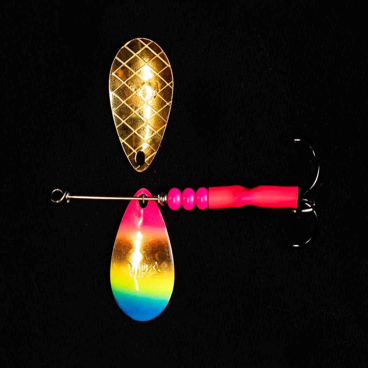 #3.5 BV Deep Cup Gold BTR Salmon Spinner. (Single Spinner)